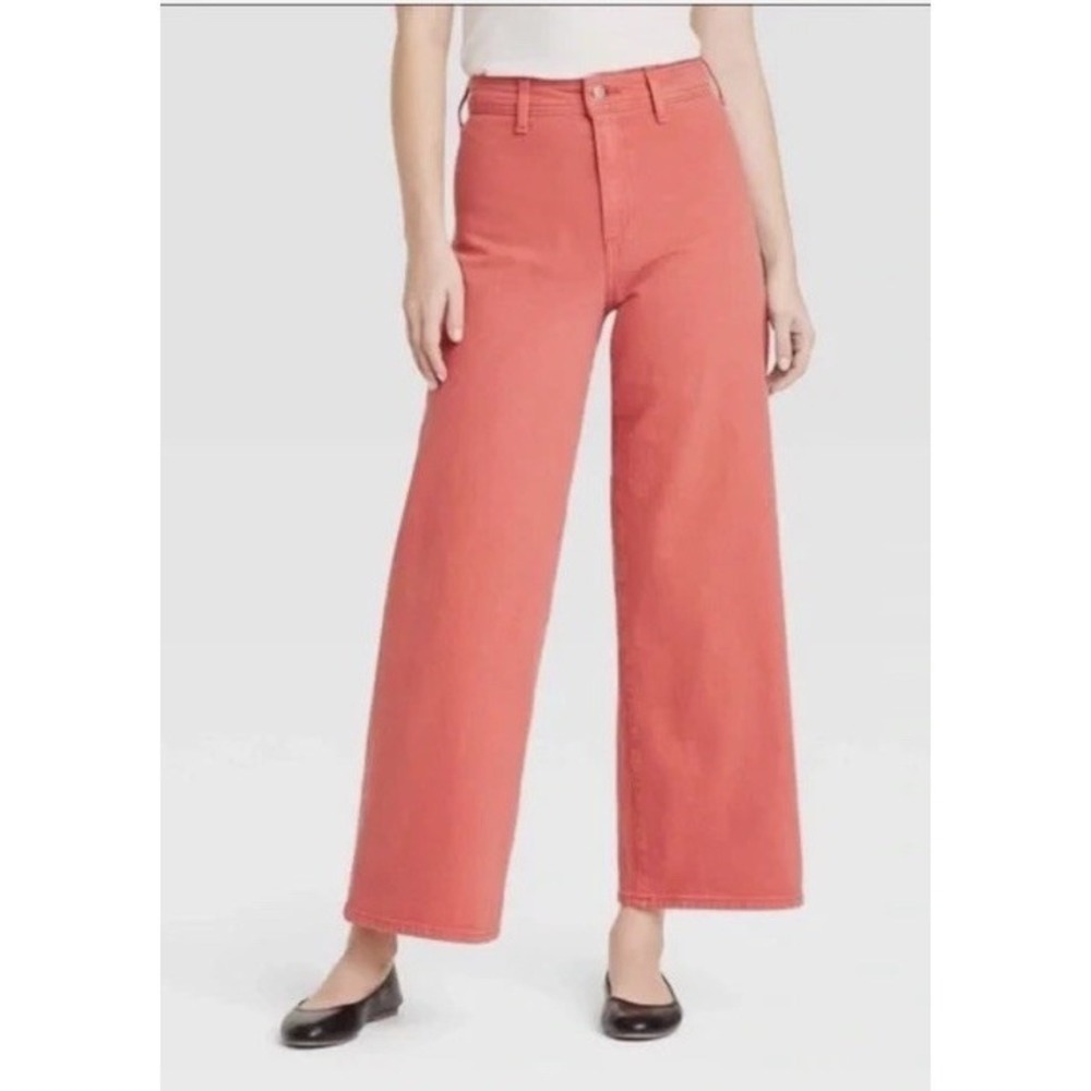 NWT Universal Thread Women's High-Rise Sailor Wide Leg‎ Ankle Jeans Size 14